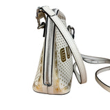 Gucci White Leather Stars Guccy Mini 2Way Bag