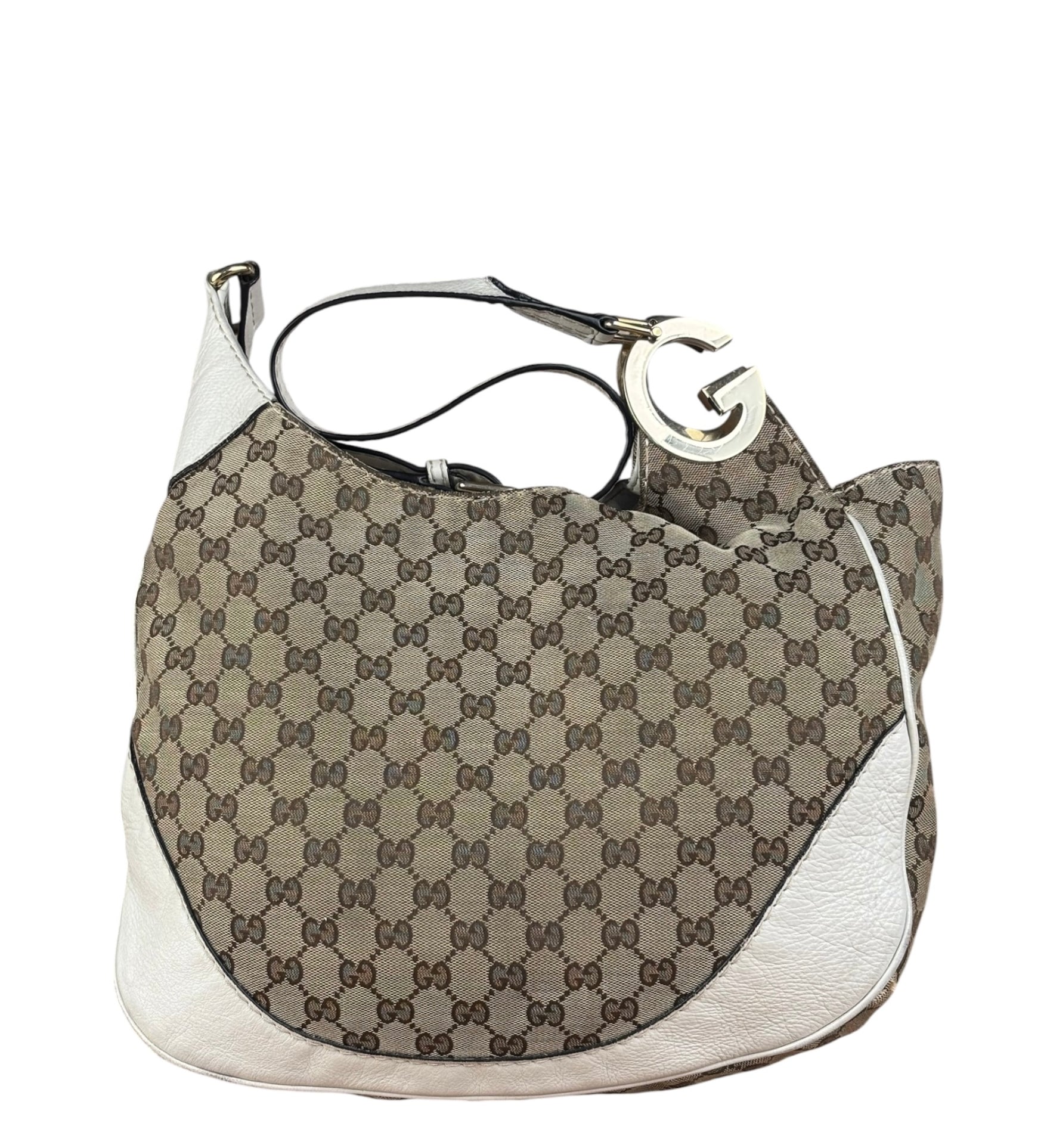 Gucci GG Canvas Medium Charlotte Hobo Bag