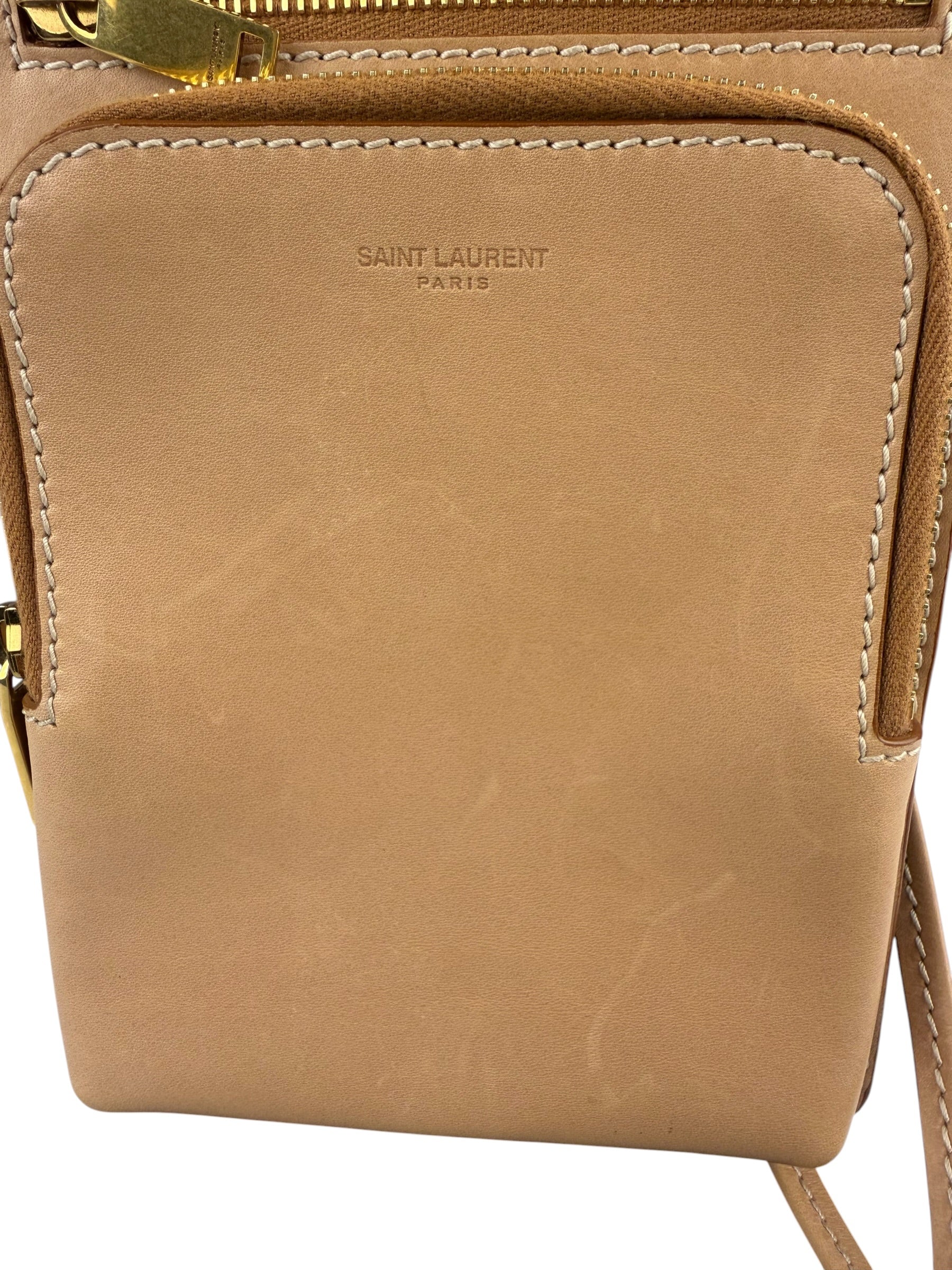 Yves Saint Laurent Beige Crossbody Pouch