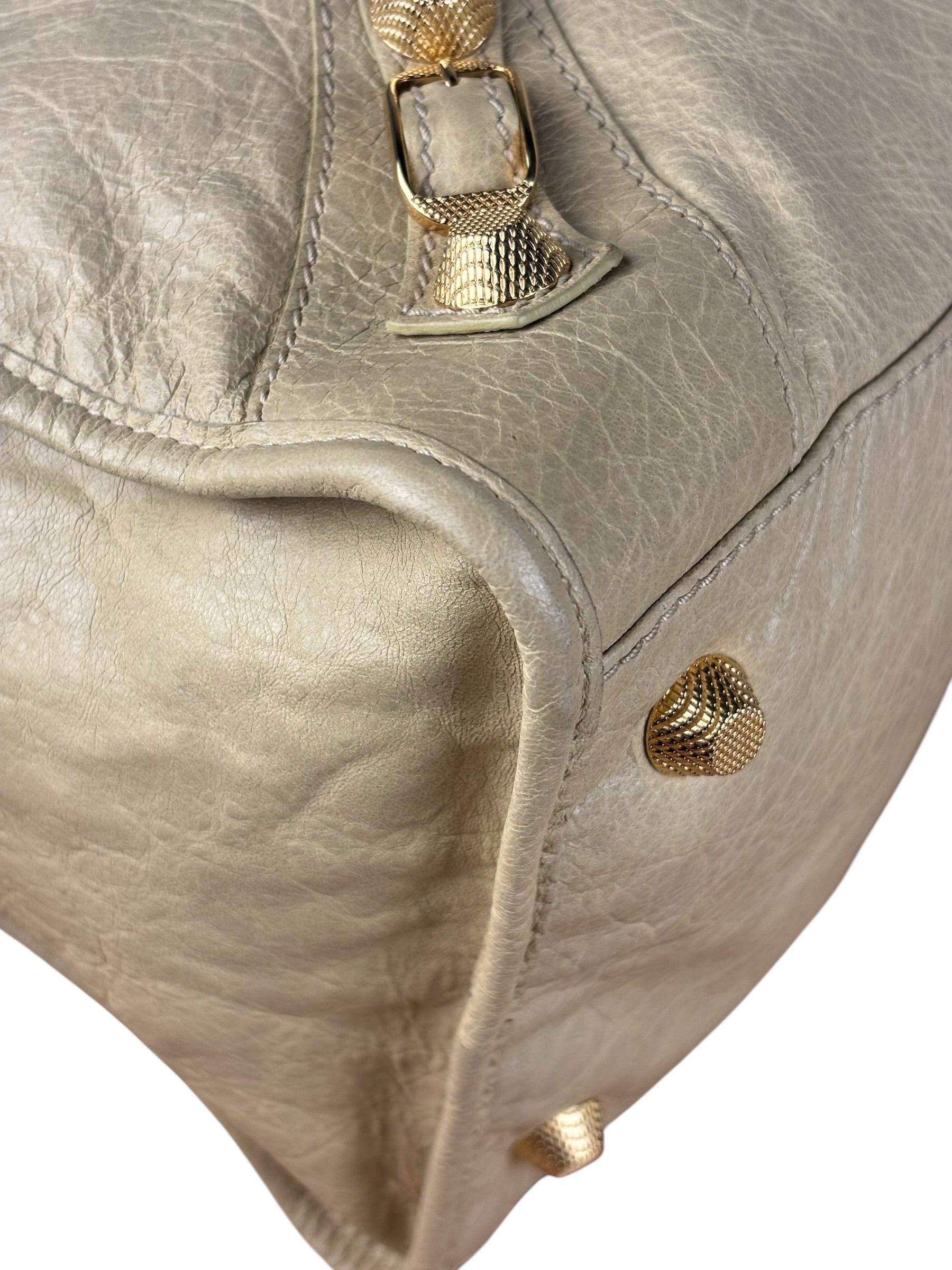 Balenciaga Beige Leather Large Classic City Bag