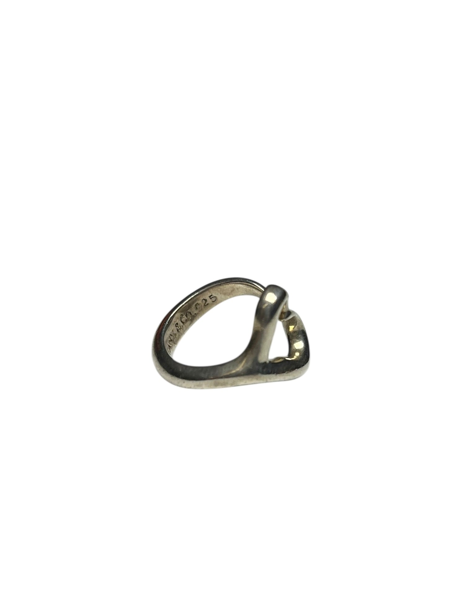 Tiffany & Co. Elsa Peretti Open Heart Silver Ring