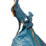 Balenciaga Lilac Croc Embossed Le Cagole XS
