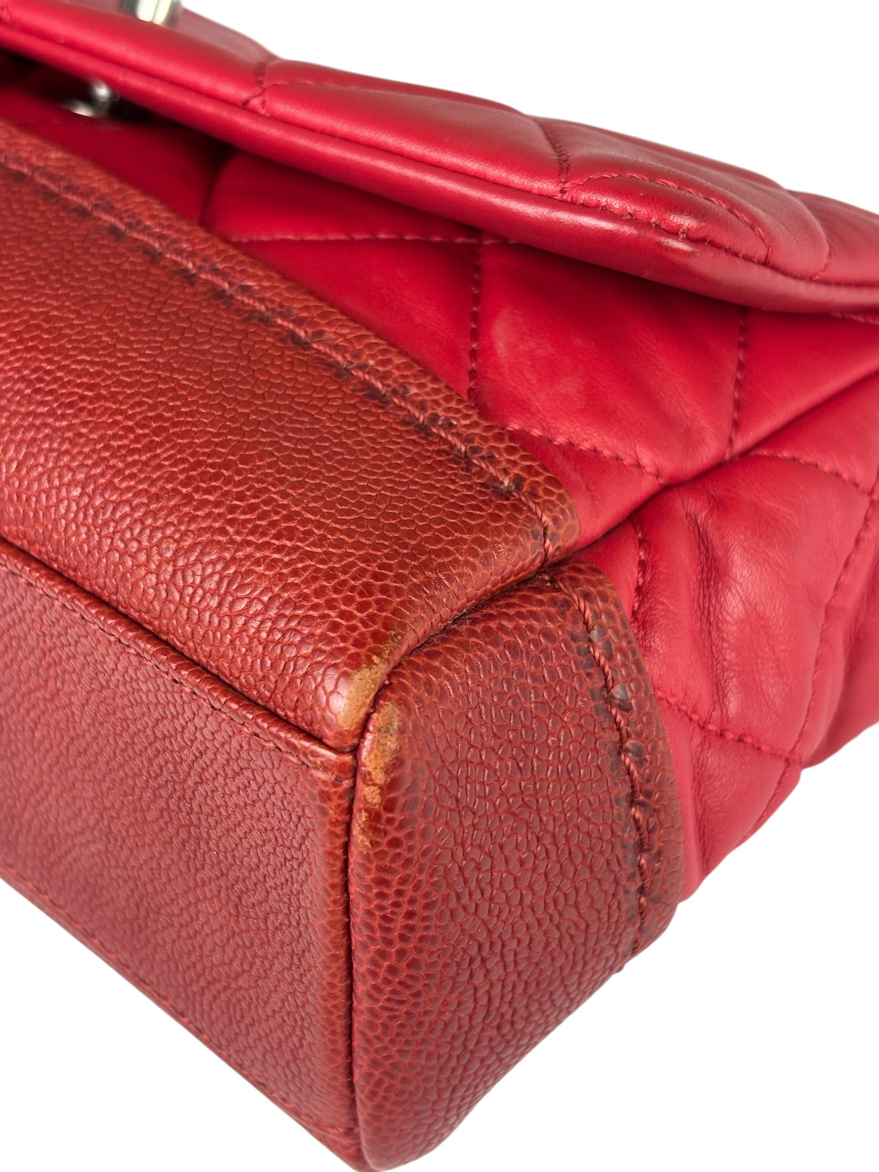 Chanel Red Quilted Leather Boy Flap Bag 2014