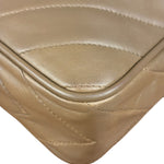 Chanel Tan Beige Chevron Leather Camera Case