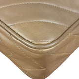 Chanel Tan Beige Chevron Leather Camera Case