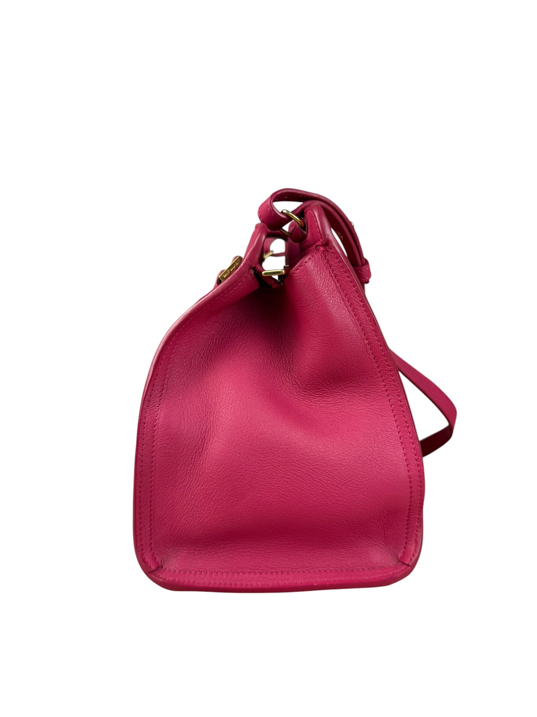 Saint Laurent Classic Y Cabas Fuchsia 2Way Handbag