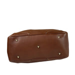 Gucci Tan Brown Leather Bamboo Handle Boston Bag