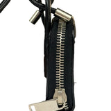 Yves Saint Laurent Black Leather Paris Lanyard Wallet