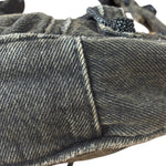 Balenciaga Black Denim Le Cagole XS Shoulder Bag