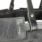 Gucci Black GG Canvas Tote Hand Bag