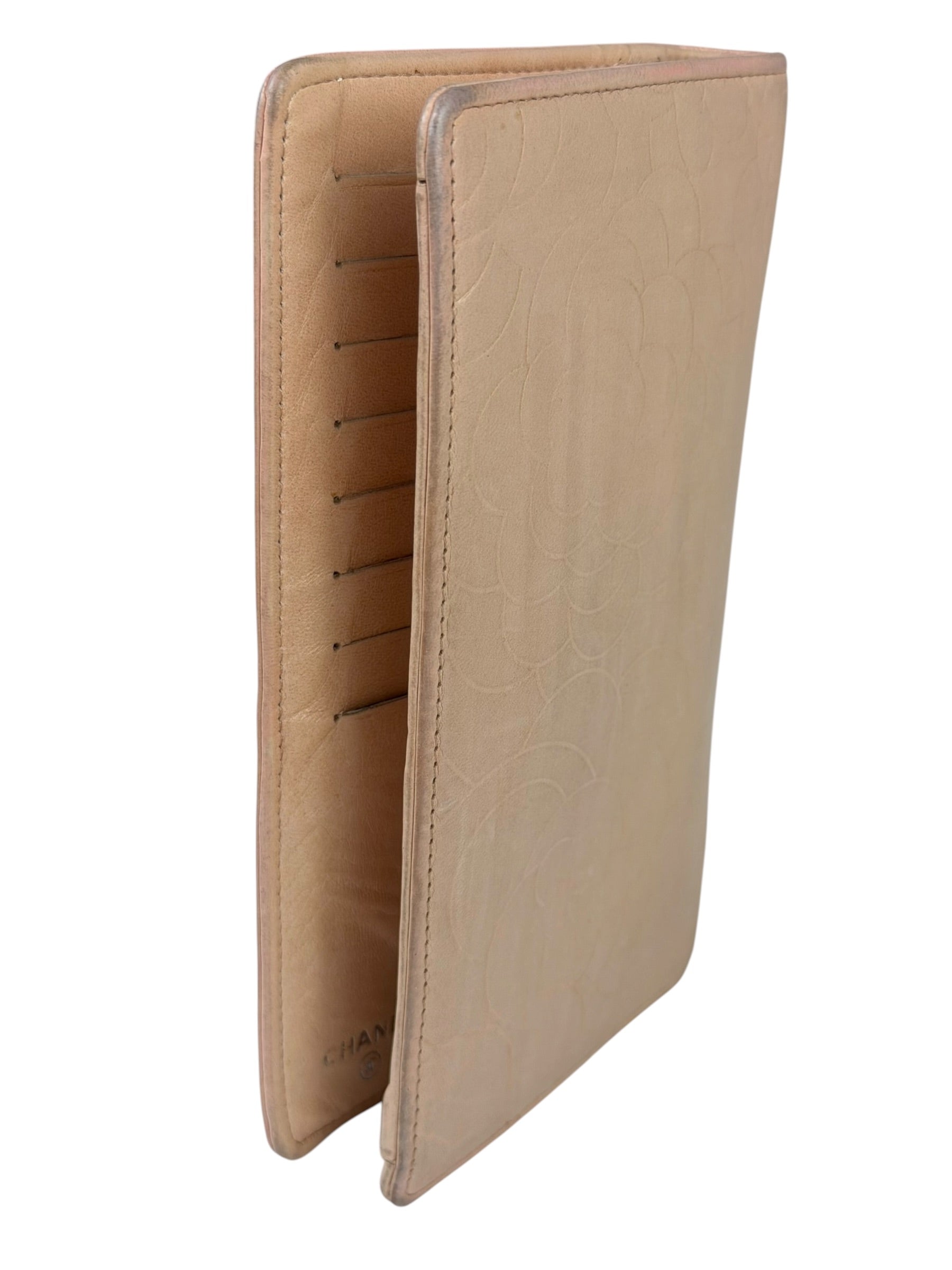 Chanel Light Pink Camila Leather Long Wallet