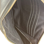Saint Laurent Black Leather Patchwork Pouch