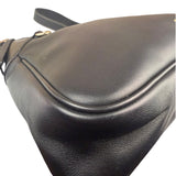 Gucci Black Leather GG Emblem Hobo Bag