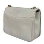 Chanel White Leather CC Mania Flap Bag 2019