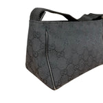 Gucci Vintage GG Black Canvas Pochette