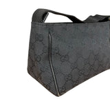 Gucci Vintage GG Black Canvas Pochette