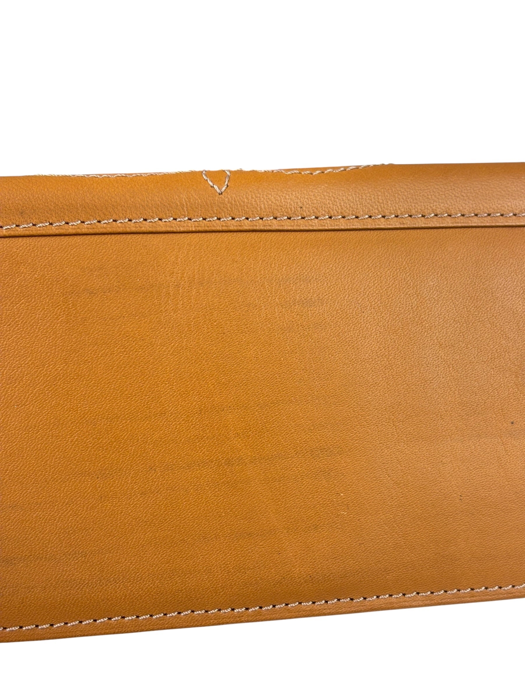 Kenzo Brown Leather Bi-Fold Long Wallet