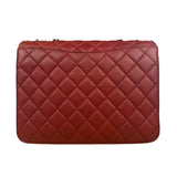 Chanel Red Caviar Leather Maxi Chain Flap Bag 2014