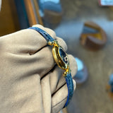 Cartier Must De Vermeil Black Dial Blue/Green Strap