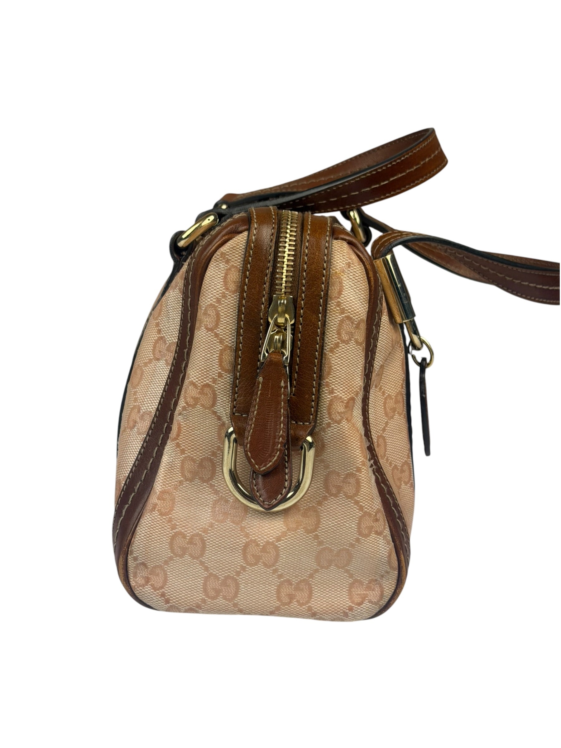 Gucci Pink GG Crystal Duchessa Boston Bag