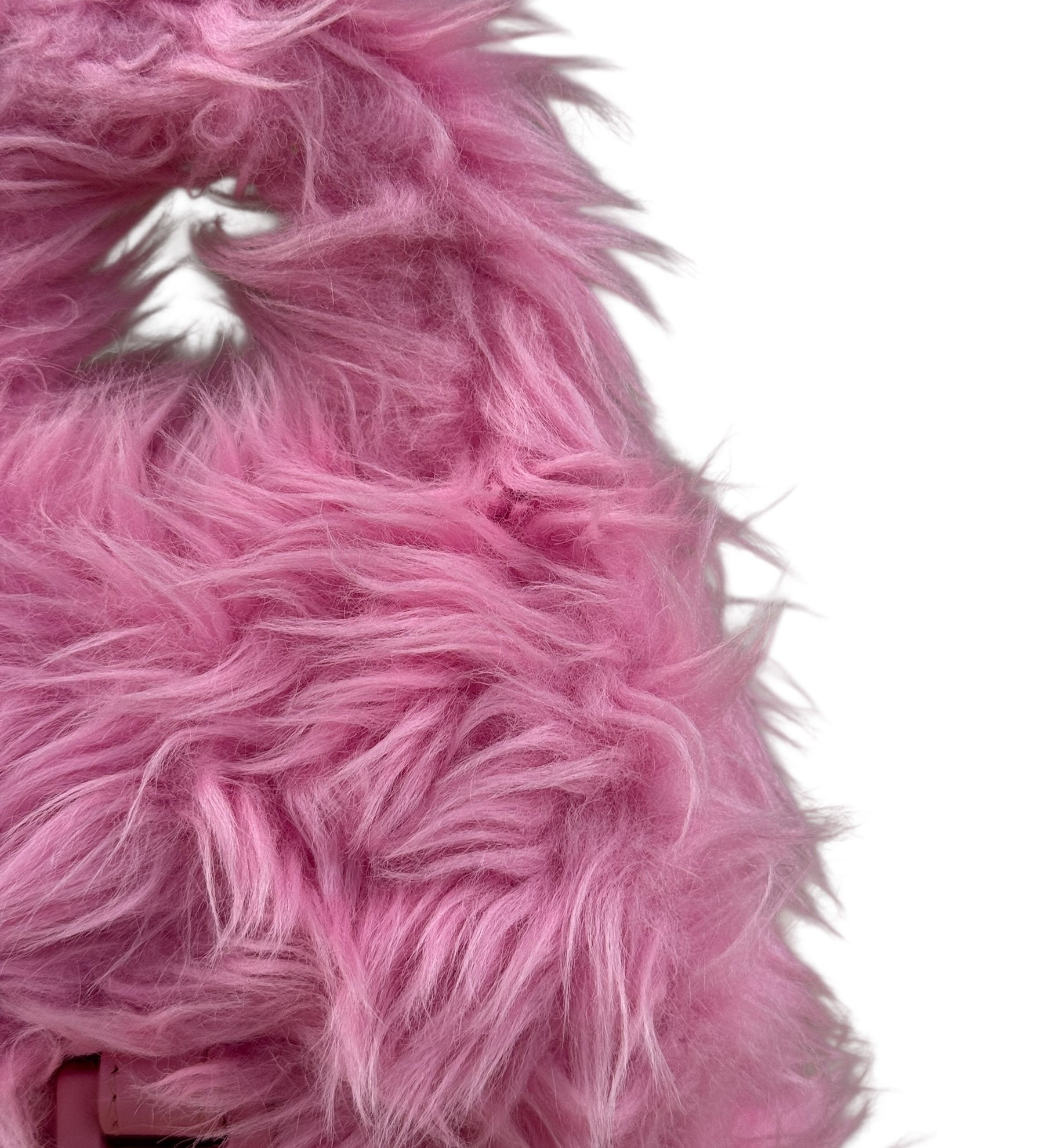 Balenciaga Downtown XS Faux Fur Shoulder Bag