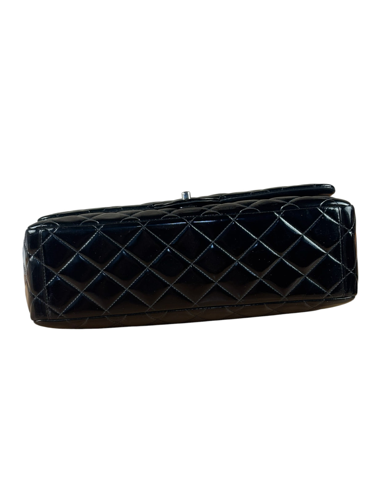 Chanel Black Patent Quilted Large Flap 2009