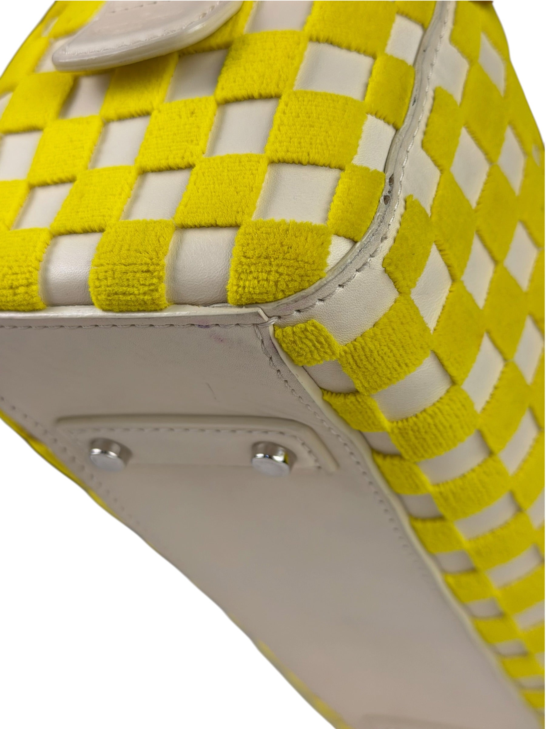 Louis Vuitton Cream/Yellow Damier Cubic Printemps Etè Speedy 2013