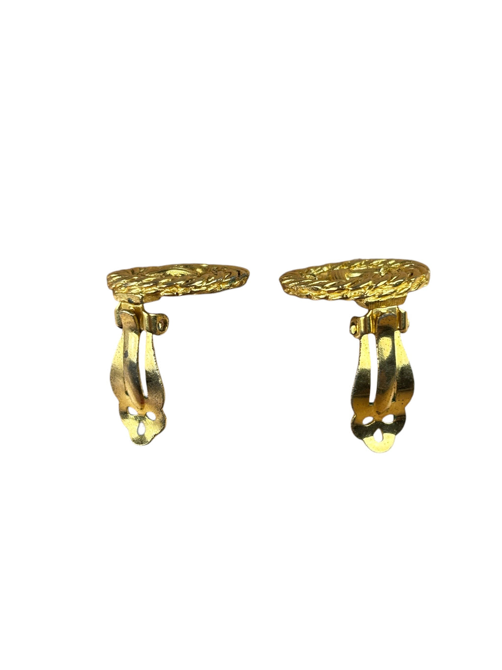 Chanel CC Twisted Rope Clip On Earring