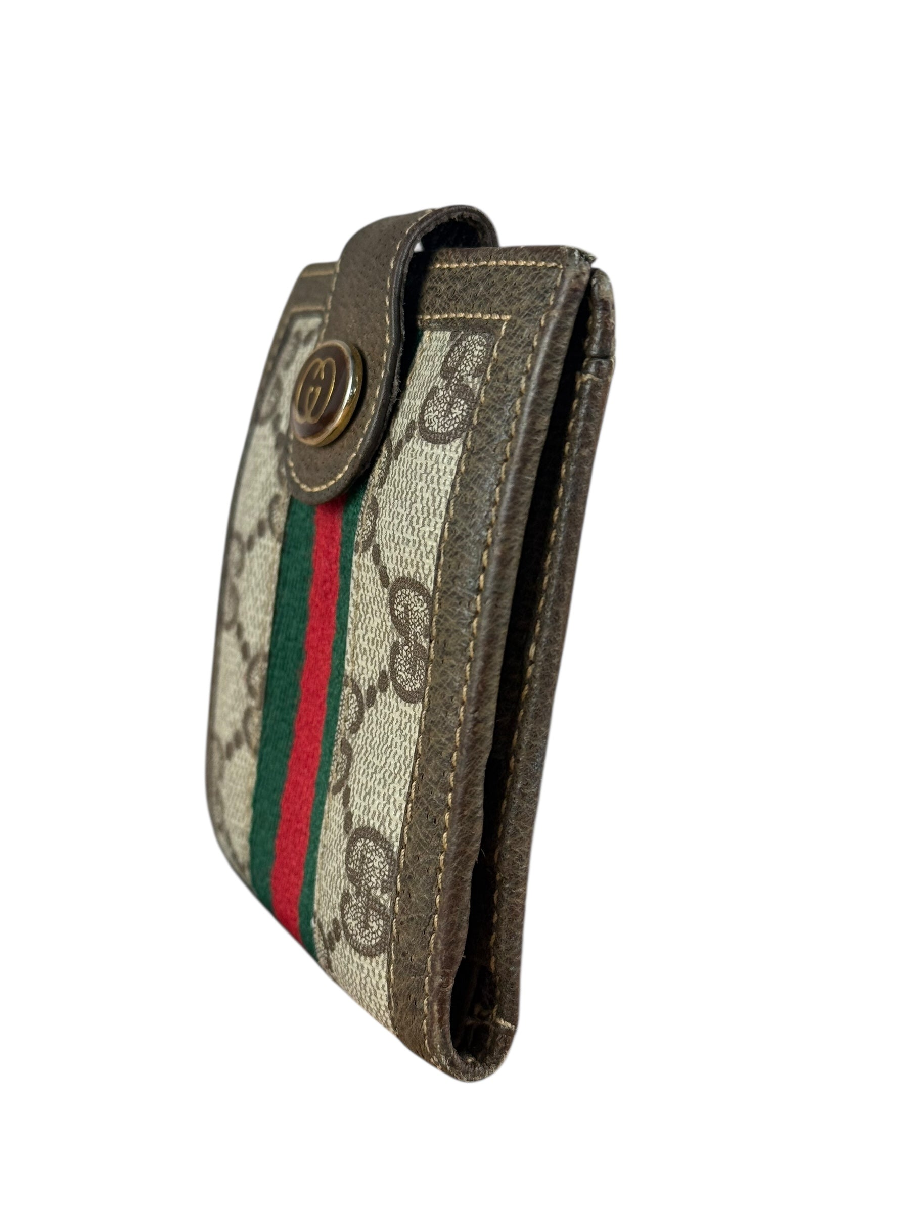 Gucci GG Vintage Sherry Line Compact Wallet