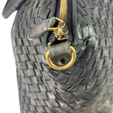 Bottega Veneta Black Intrecciato Large Handbag