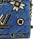 Louis Vuitton Blue Aztec Epi Leather Twist MM Bag