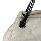 Chanel Beige Quilted Leather  Chain Shoulder Bag 2008