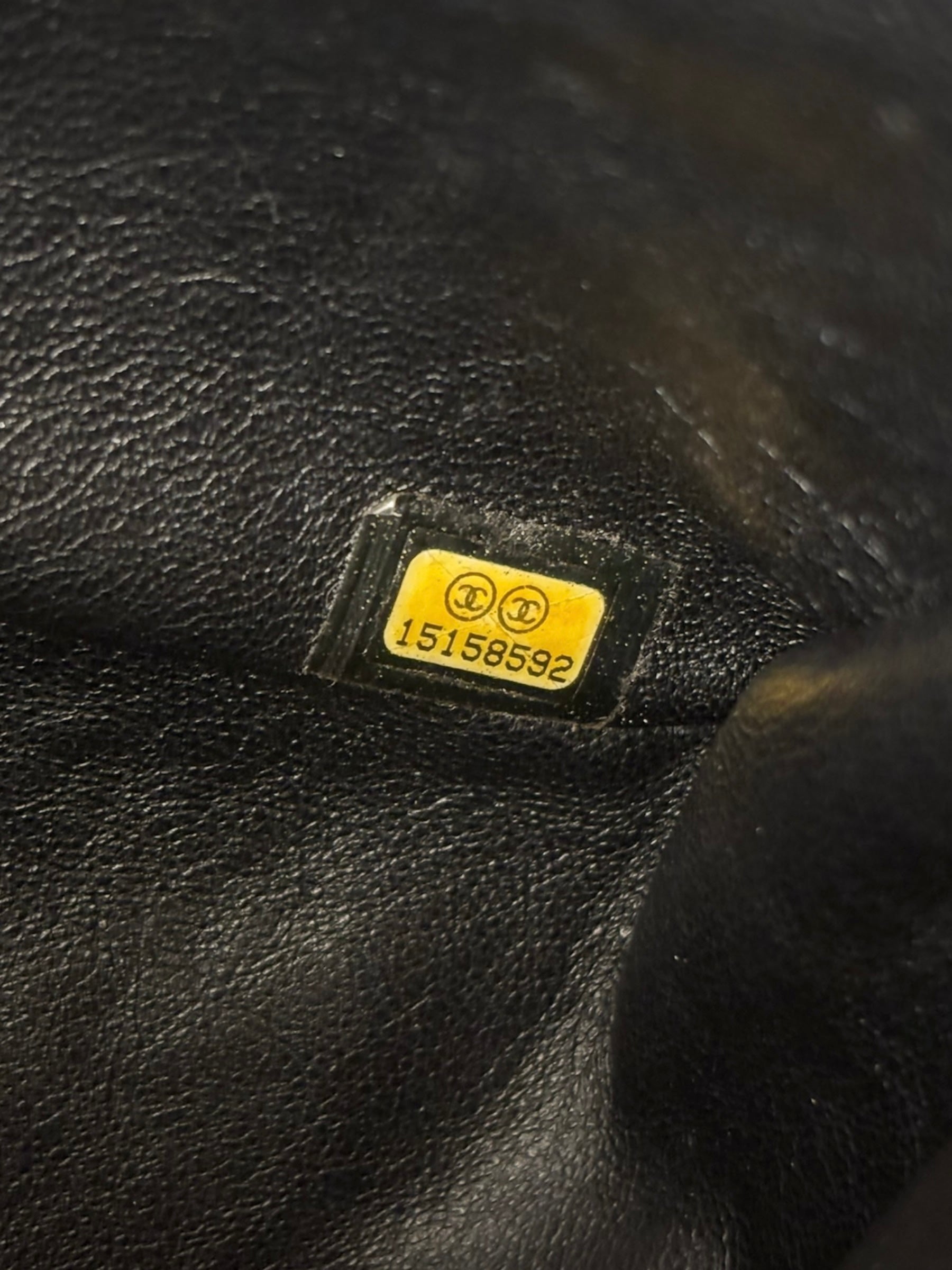 Chanel Black Quilted Patent Leather Double Flap Bag 2011
