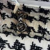 Chanel Tweed Woven Medium Classic Double Flap Bag 2014