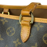 Louis Vuitton Leather Batignolles Horizontal Canvas Monogram Tote Bag