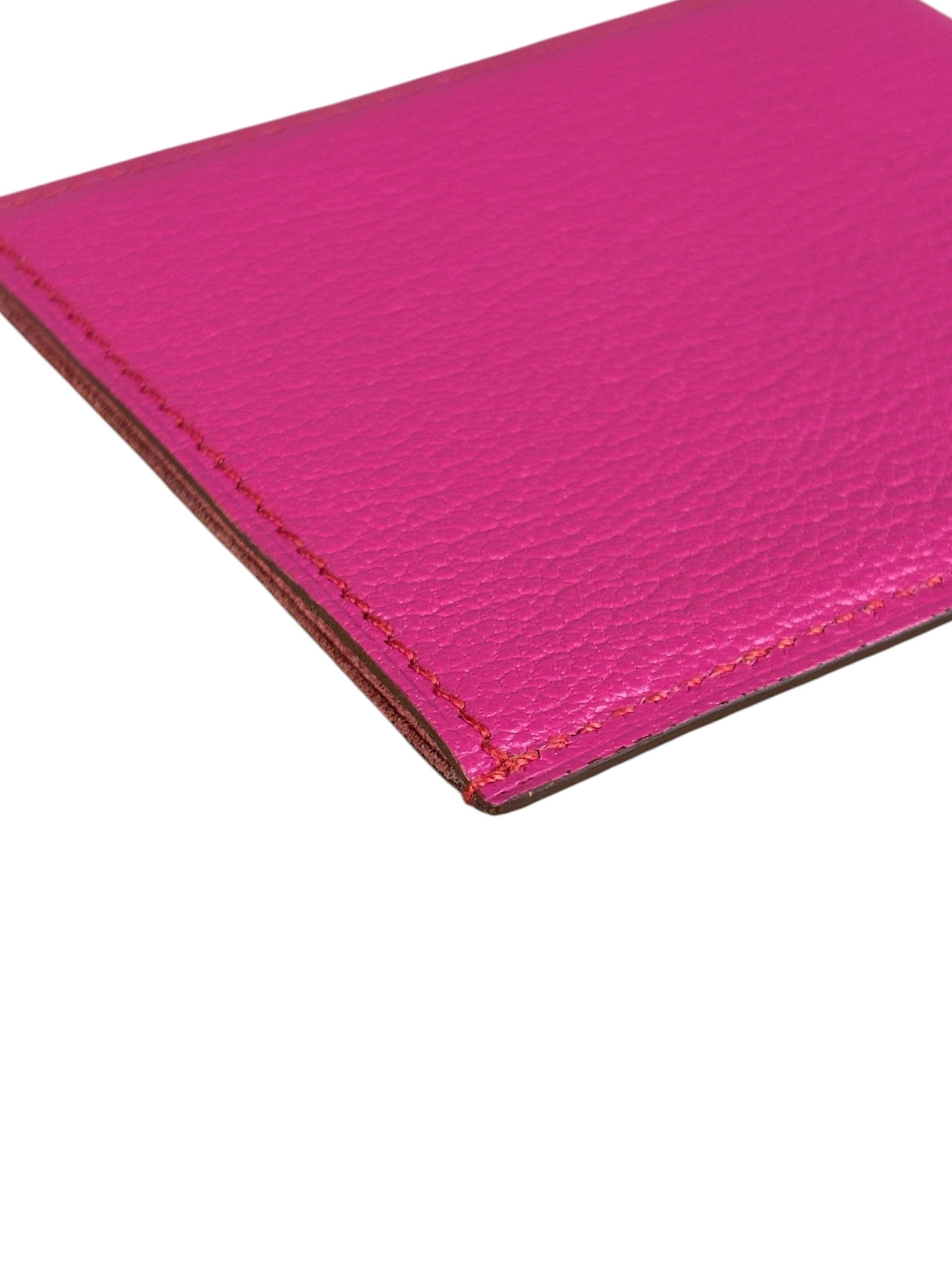 Hermes Pink Leather Card Holder