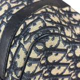 Christian Dior Vintage Blue Oblique Trotter Boston Bag