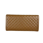 Prada Brown Quilted Leather Long Wallet