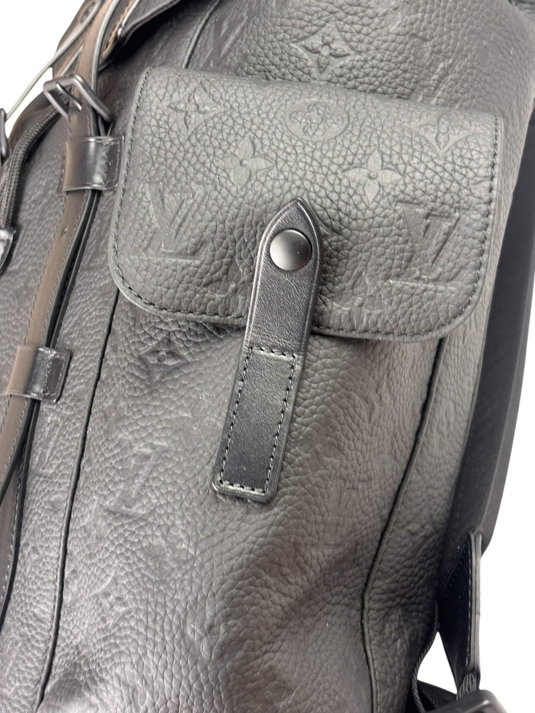 Louis Vuitton Monogram Taurillon Christopher MM Backpack