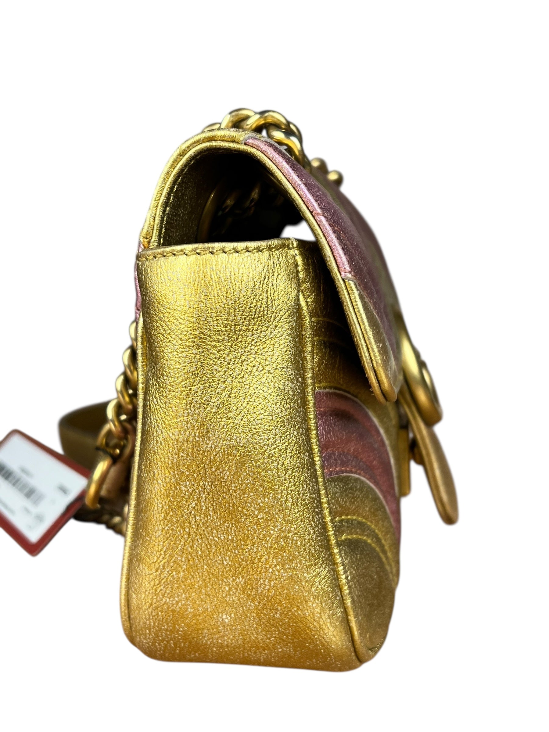 Gucci GG Metallic Marmont S Flap Bag