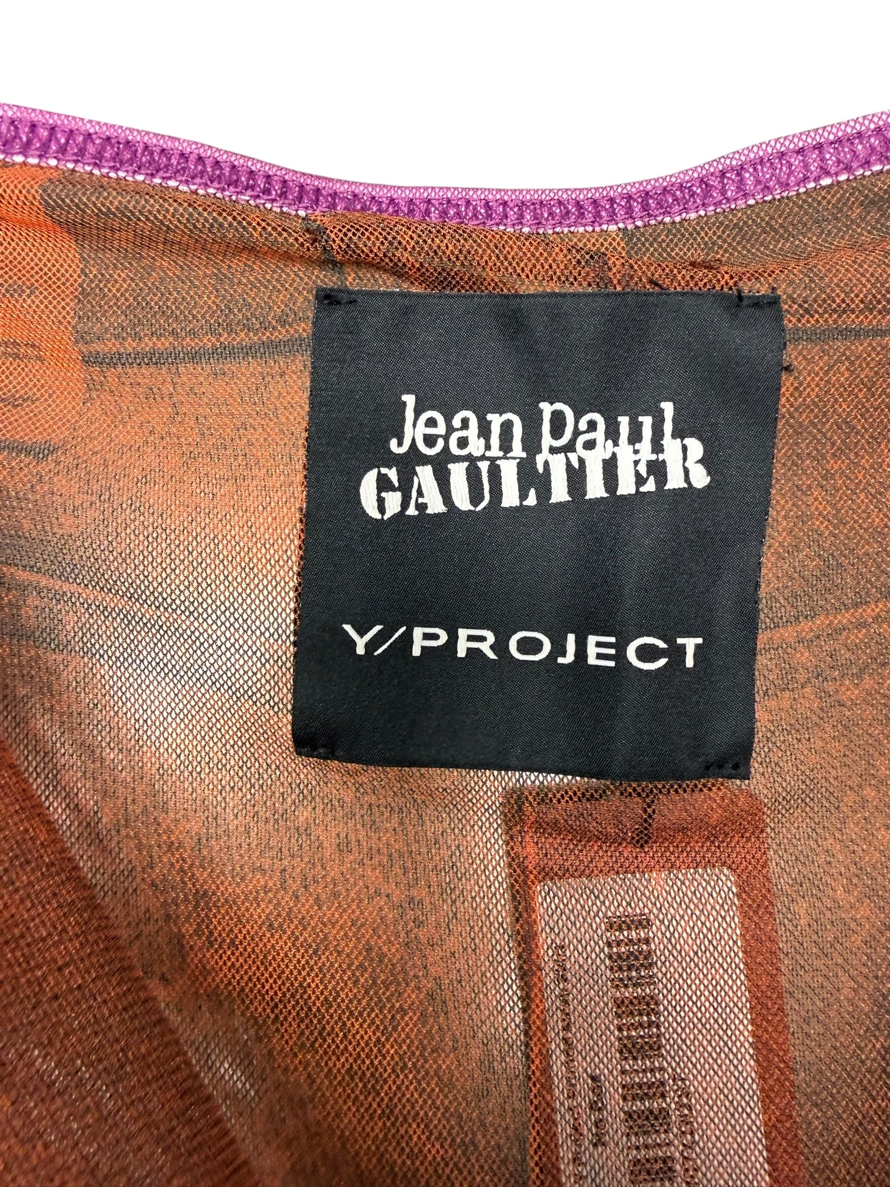 Jean Paul Gaultier x Y Project Printed Mesh Skirt