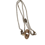 Vivienne Westwood Oval Crystal Stone Medallion Pendant Necklace
