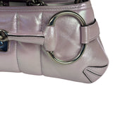 Gucci Escape Pink Leather Horsebit Shoulder Bag