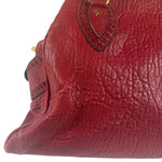 Fendi Red Grained Leather Etniko Shoulder Bag