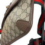 Gucci Vintage Brown Leather Trim Neo Supreme Belt Bag