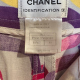 Chanel 00A Multicolor Logo Denim Pants