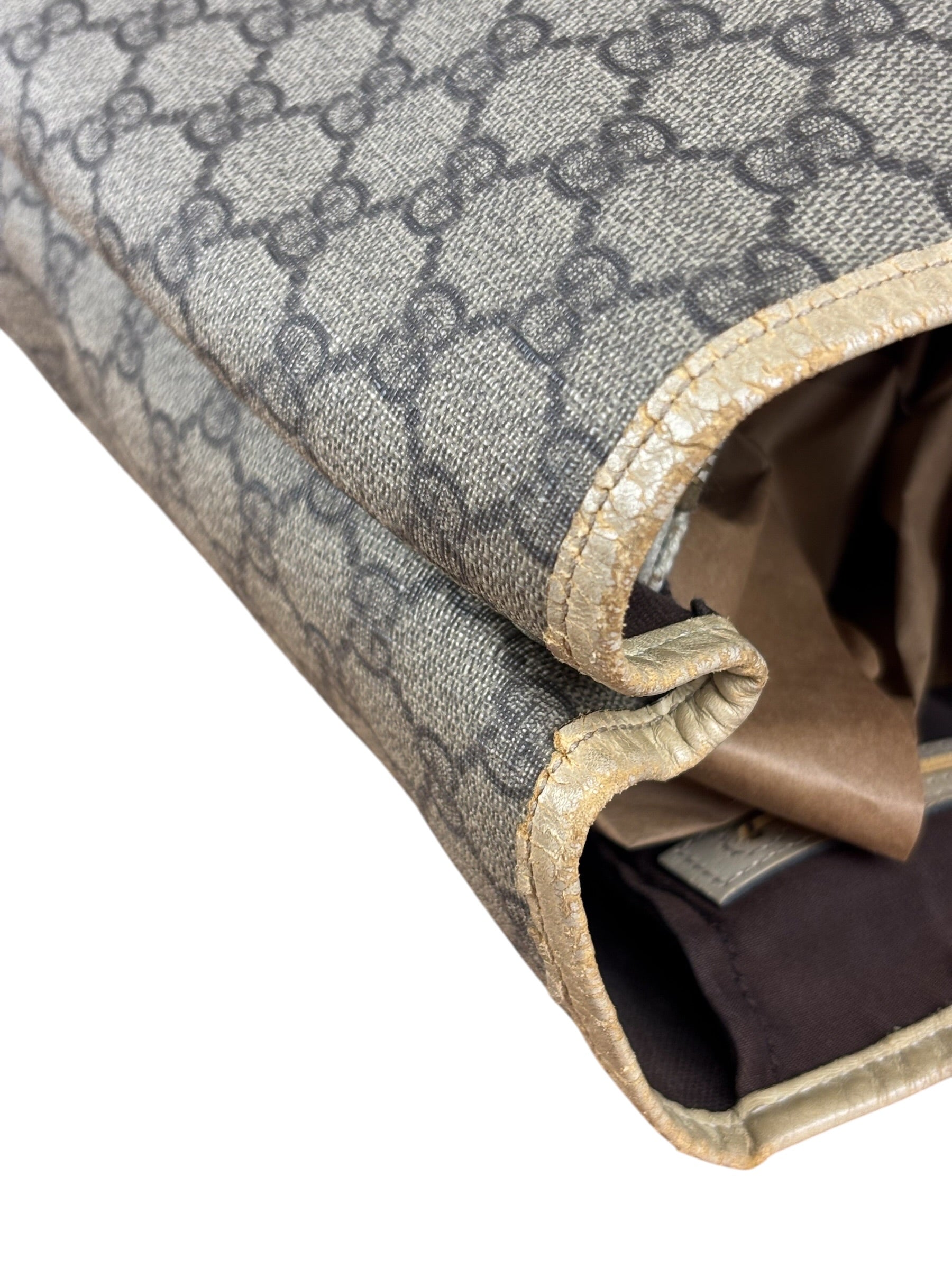 Gucci Beige GG Supreme Monogram Joy Vertical Tote Bag