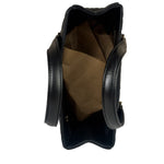 Chanel Vintage Black Leather Chocolate Bar Tote Bag 1992