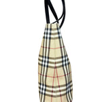 Burberry Bicolor Canvas House Check Tote Bag