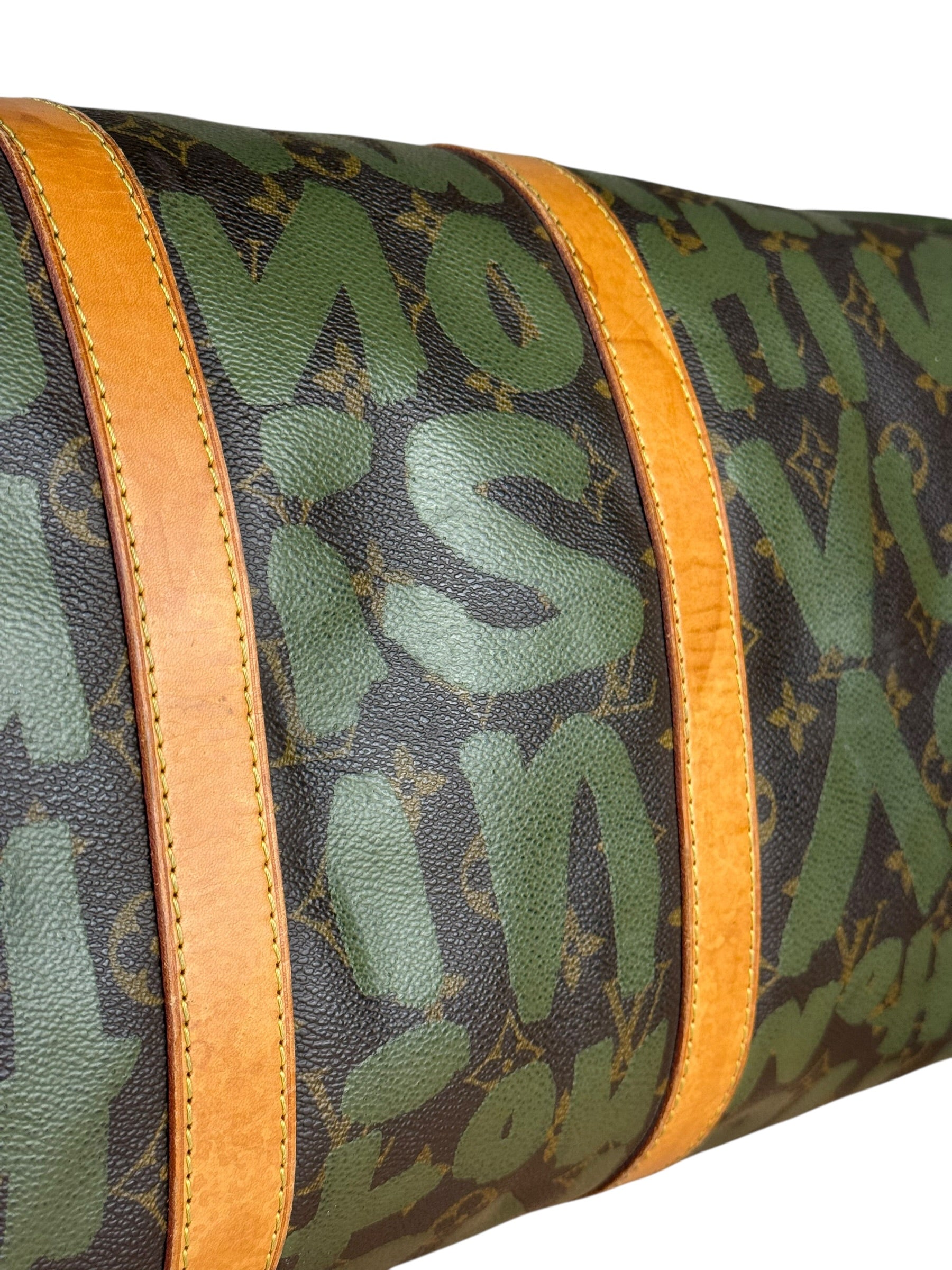 Louis Vuitton Stephen Sprouse Limited Edition Graffiti Keepall 50 Green